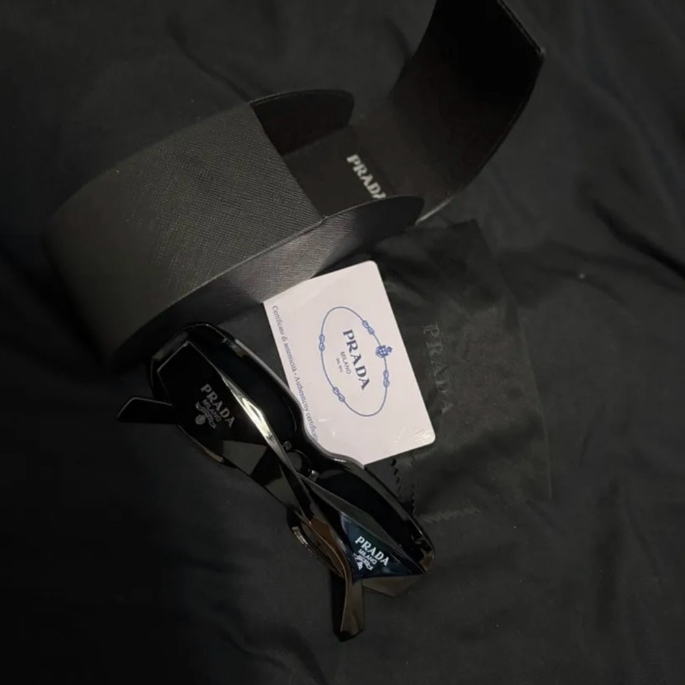 Prada Angular Black Sunglasses NWT - image 9